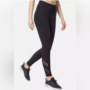 Mondetts Sheer Panel Active Leggings